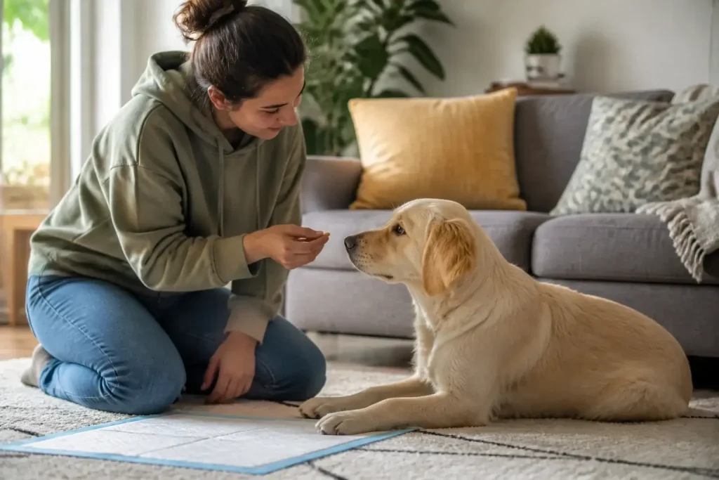 dog potty training featured image